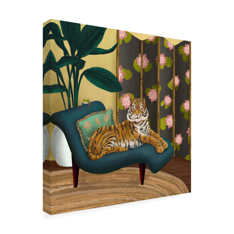 «Animals Of Leisure 4» par Christine Rotolo, reproduction sur toile, H 18 po x l 18 po x P 2 po