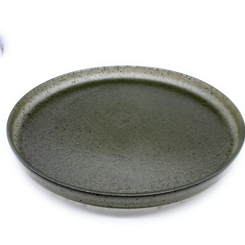 Aldis 31cm Dessert Plate, Forest Green