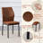 45'' Round Dining Table Set with Suede Upholstered Chairs, Modern Kitchen & Dining Room Set-171911342-171911344