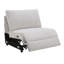 Canapé modulaire inclinable modulaire en sherpa et velours avec console multifonctionnelle