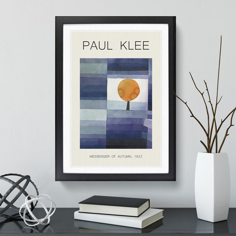 The Harbinger of Autumn by Paul Klee - Framed Print, Black Framed, 65cm H x 48cm W x 2cm D
