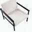 Chaise d'appoint avec structure en métal
