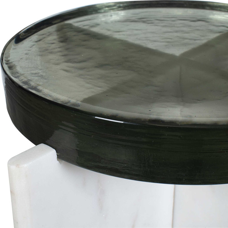 Uttermost Olina Marble Outdoor Accent Table
