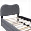 Lit plateforme tapissier avec pieds de soutien en bois et lit gigogne simple, durable et peu encombrant pour les chambres à coucher modernes-384037406-384037407