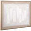 White And Natural Textured Canvas - Single Picture Frame Print on Canvas