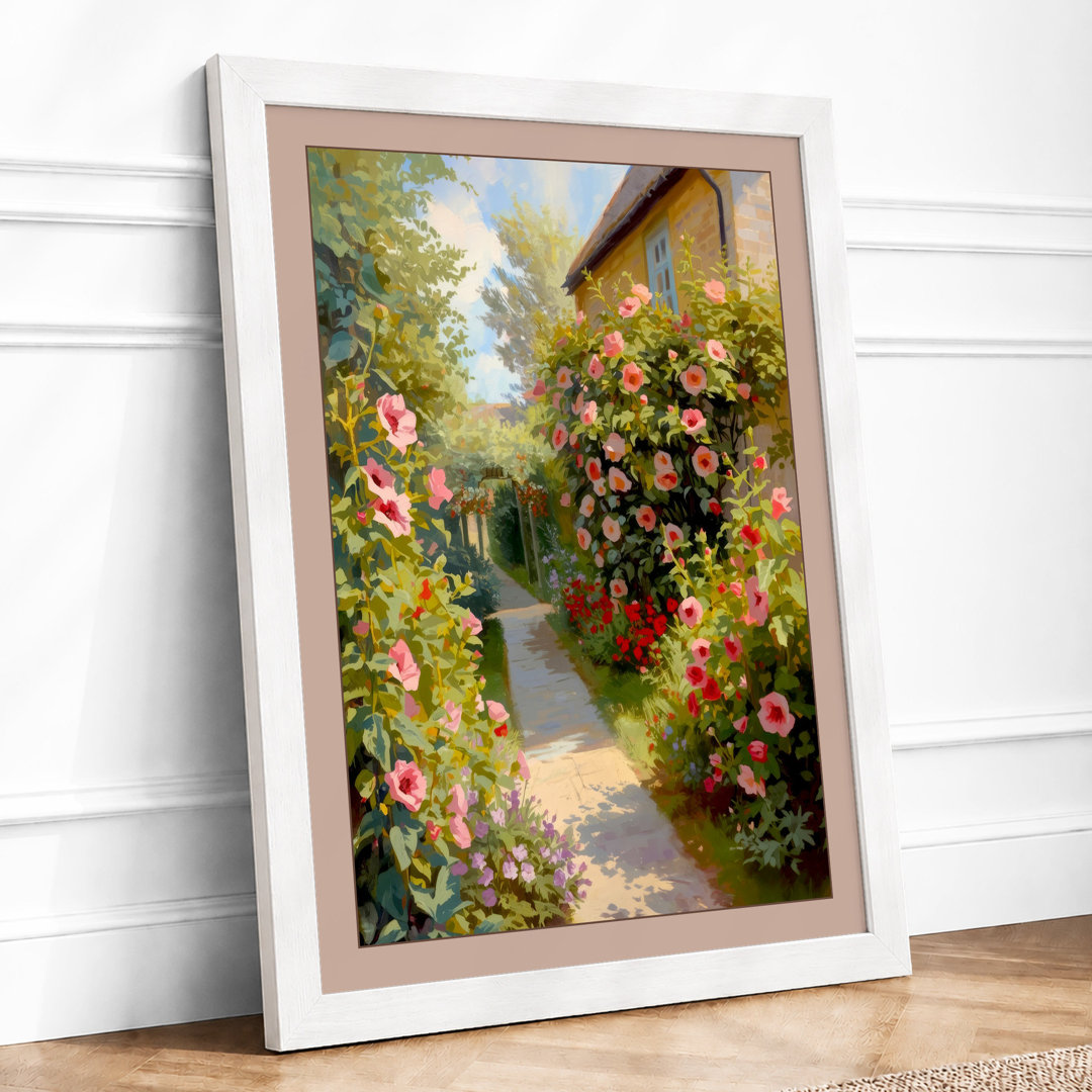 Garden Sanctuary Romantic Framed Art Print