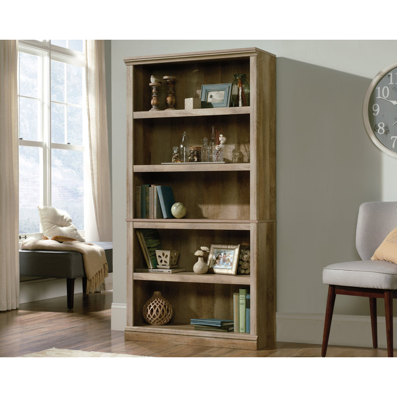 Brunoy 5 Shelf Bookcase Mo 3A, Lintel Oak
