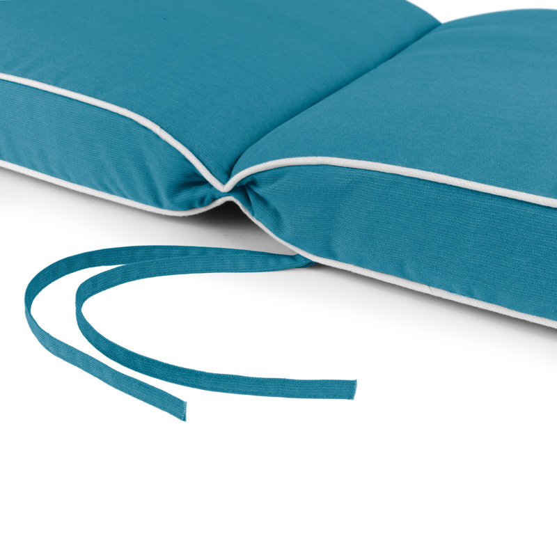 Coussin de siège / dossier Sunbrella® Sunbrella® 1 pièce Sunbrella, Bleu paon