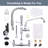 Commercial Kitchen Faucet with Pre-Rinse Sprayer 21 Inch