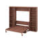 Lit escamotable double avec bureau et bibliothèque-1850216355