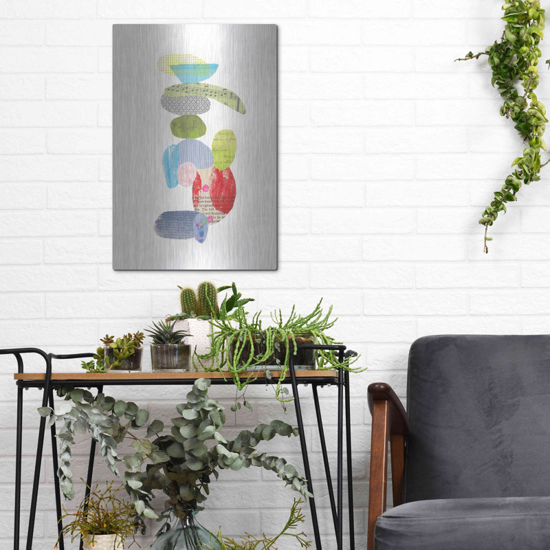 Orren Ellis «Whimsy III» par Courtney Prahl, art mural en métal, H 16 po x l 12 po