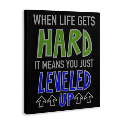 Leveled Up in Life Canvas Wall Art by Marcus Prime