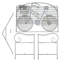 Banc de jardin en acier inoxydable Tyna