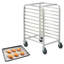 Bun Pan Rack, 10-Tier Commercial Bakery Racks with Brake Wheels, Aluminum Racking Trolley Storage for Half & Full Sheet, Speed Rack For Kitchen Home, Bread Baking Equipment