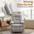 KORSER Recliner Chair, Small Recliner For Small Space, 360 ° Swivel Rocker Recliner For Living Room, Manual Recliner With Side Pockets-530117206