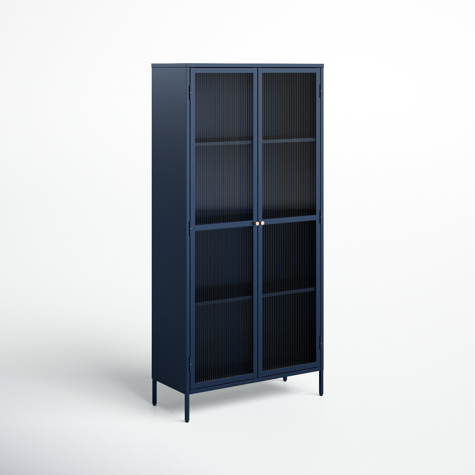 Arnika Fluted Glass Display Stand, Blue