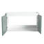 Meuble-lavabo mural, charnières en acier inoxydable, menthe, style tendance-670155739