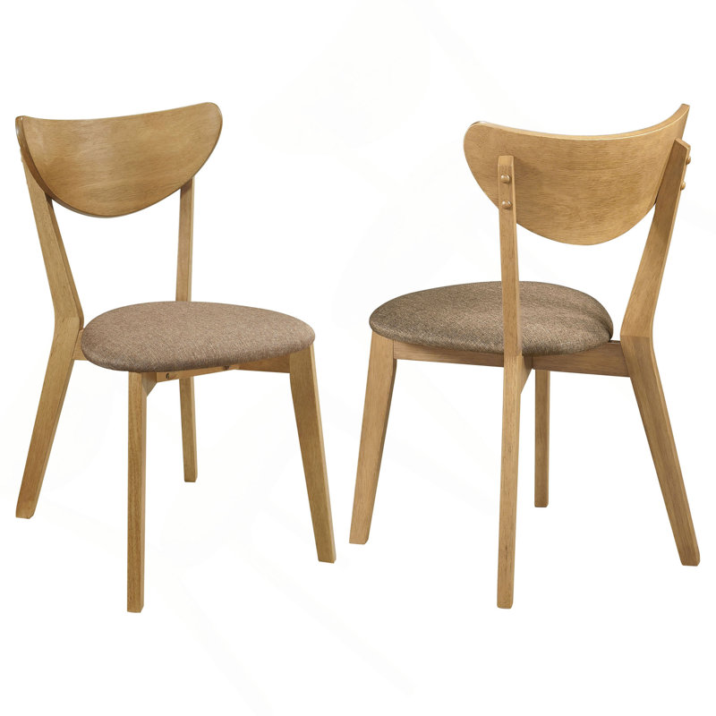 Chaise d'appoint en bois (ensemble de 2)
