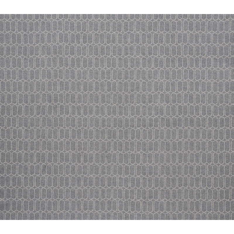 Modern Trellis Outdoor Fabric, Charcoal Slate