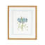 Blue Floral With Ribbon-D Print