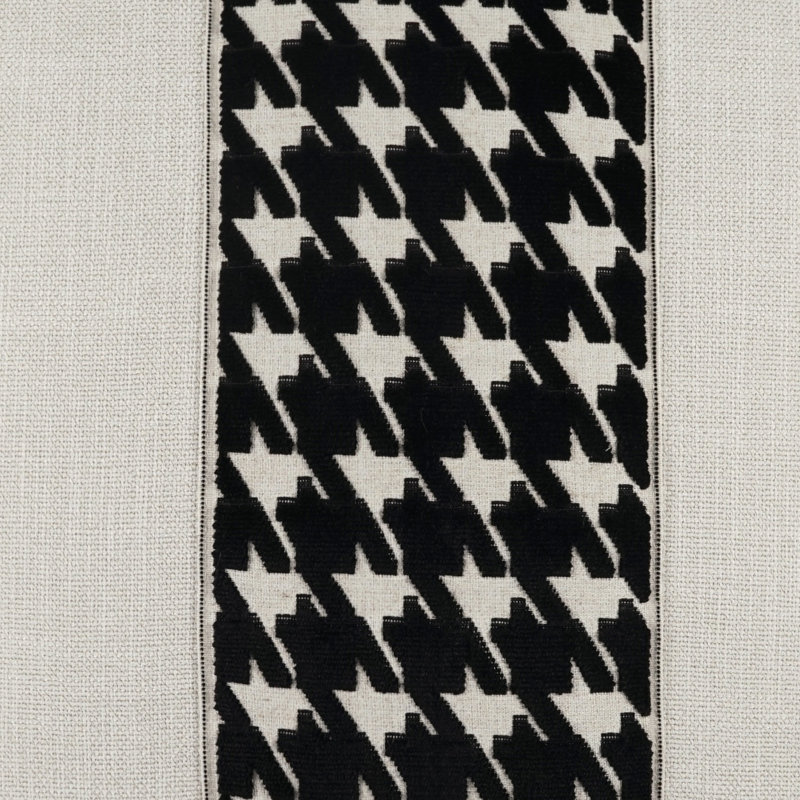 Ennis Square Pillow Cover & Insert, Jet, Square 22"
