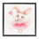 «Ballerina Bunny with Wand», encadré doré sur toile flottante par Andrea Haase