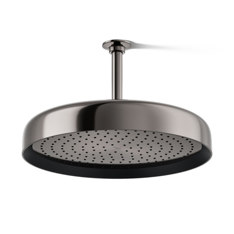 Statement 14" Single-Function Wall or Ceiling-Mount Round Rainhead, Round Rain Showerhead 2.5 GPM, Vibrant Titanium