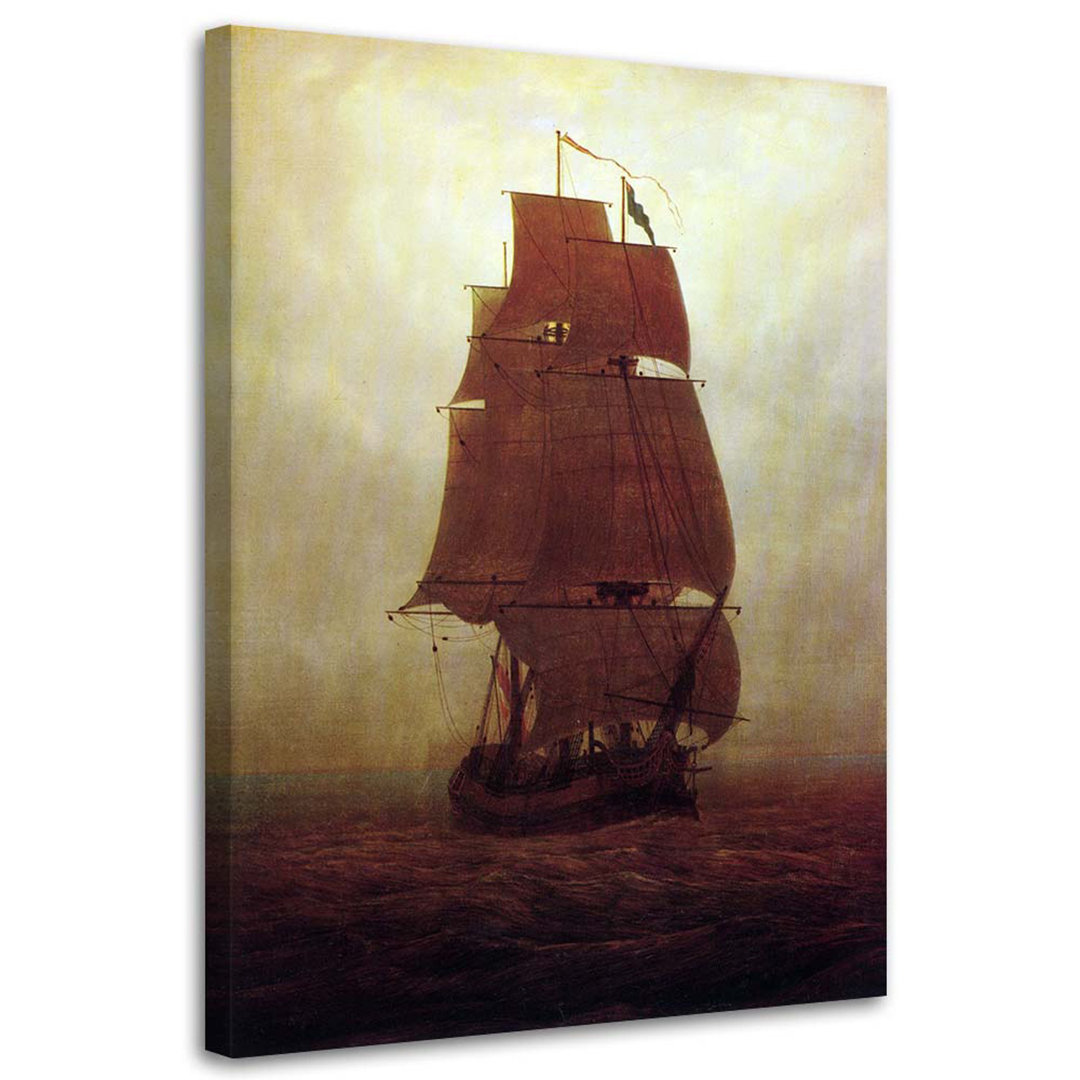 Leinwandbild Segelschiff - C. D. Friedrich, Reproduktion 51125