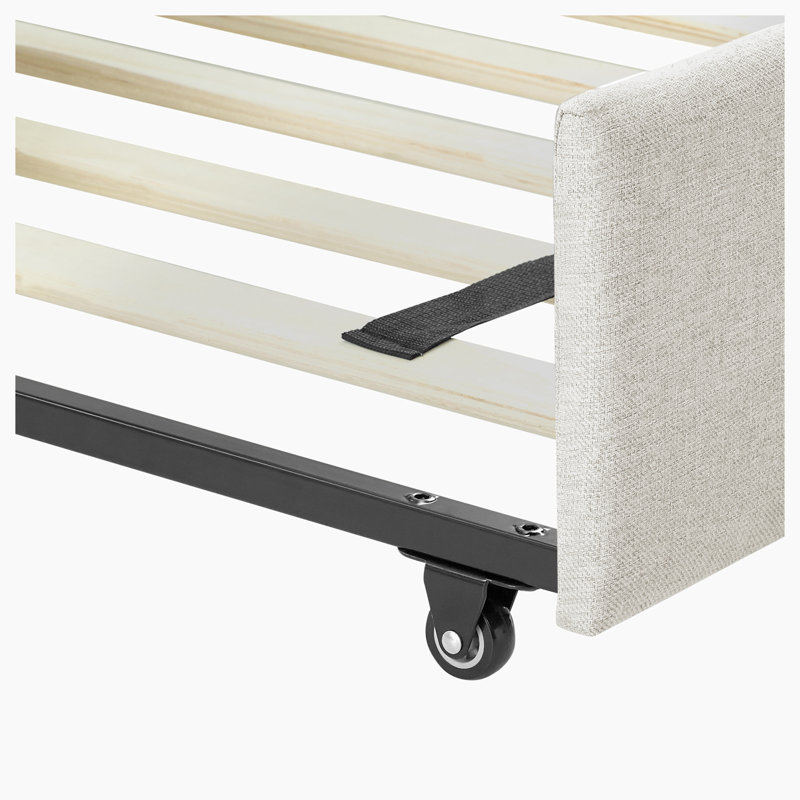 Eslet Upholstered Daybed, Queen, Beige