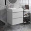 24 po Meuble-lavabo mural simple avec comptoir