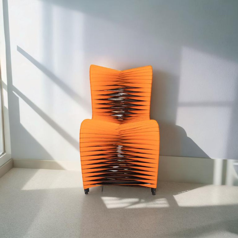 Fire Lines Armless Chair