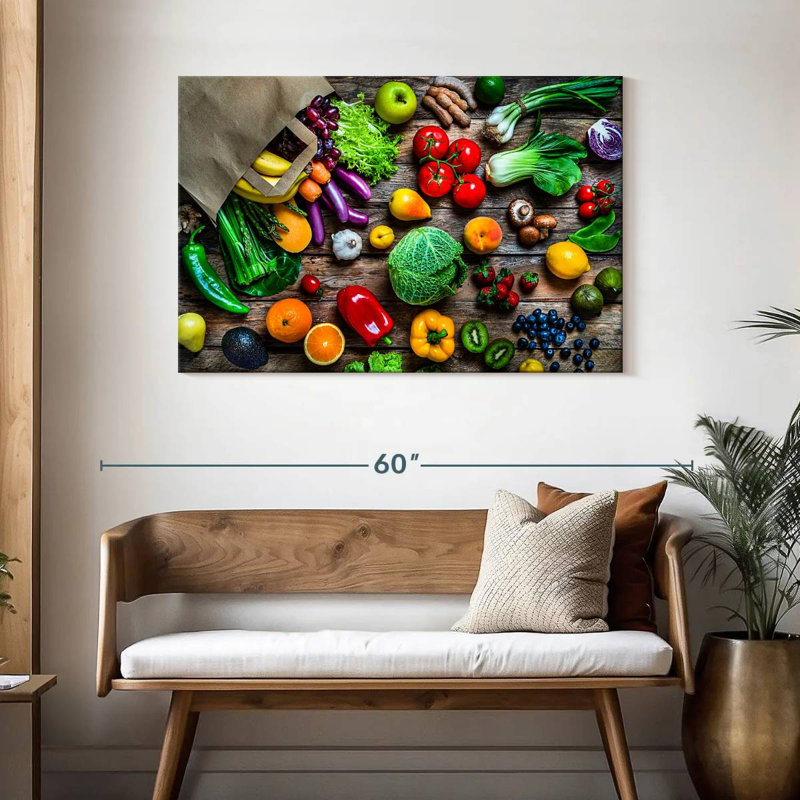 Yarlin, fruits et légumes, H 30 po x l 45 po
