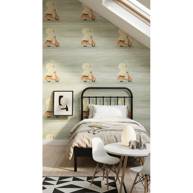Rouleau de papier peint mignon mignon, Textured Non-Pasted