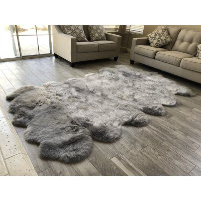 Whipkey Performance Faux Sheepskin Washable Indoor Rug