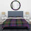 Tartan multicolore à carreaux - Ensemble de housse de couette abstrait - Microfibre de polyester-651926518