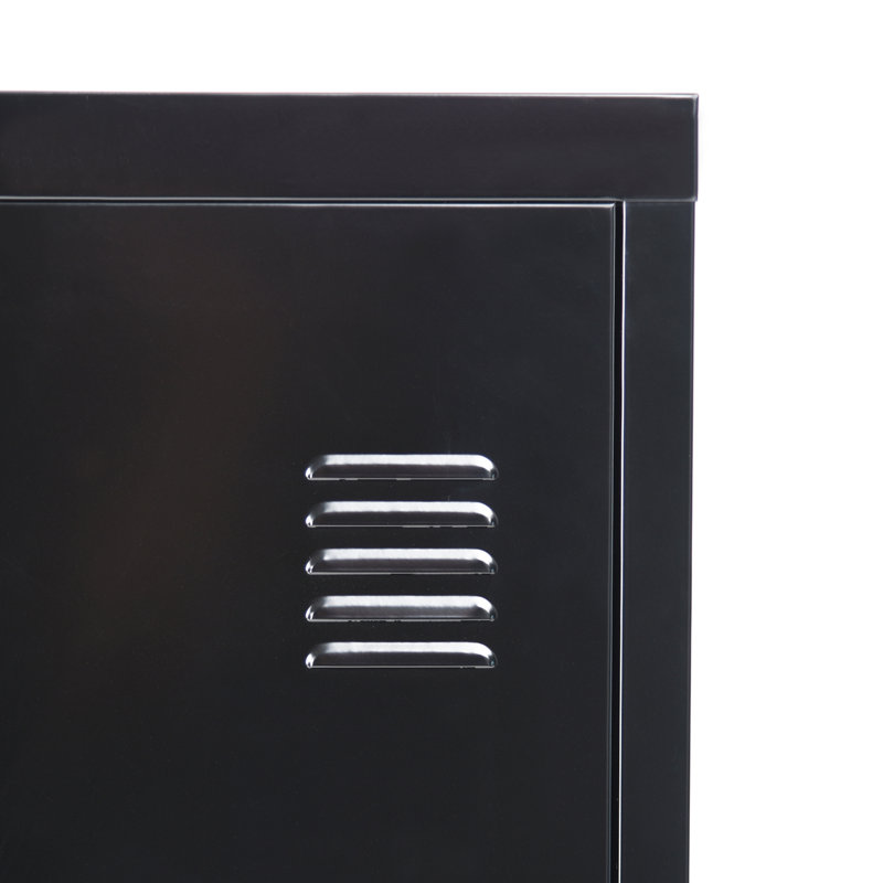 Sherrill Metal Bathroom Cabinet, Black Coating