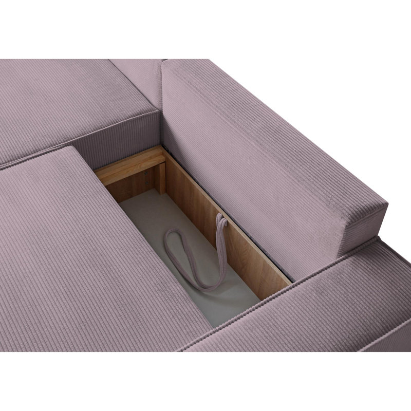 Aniyiah 4 Seater Sofa Bed, Pink