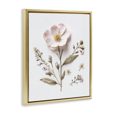 Pressed Wild Flowers Floating Frame, design by Lettered and Lined