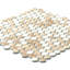 Carreau de mosaïque rond en verre 12 po x 12 po Eterna Penny-108486598