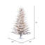 Flocked Stick Pine Artificial Christmas Tree-1282761933
