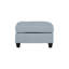 Canapé modulaire 9 pièces gris avec tissu en lin, repose-pieds et siège confortable