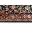 Tapis de couloir Hafeedh fabriqué à la main et teint dans la masse - noir - rouge, 2 pi 0 po x 3 pi 1 po