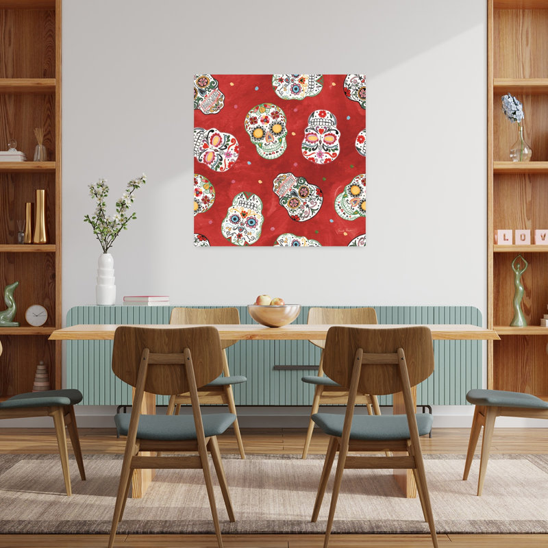 Motif contemporain «Hommage à Frida» avec art noir beige, H 36 po x l 36 po