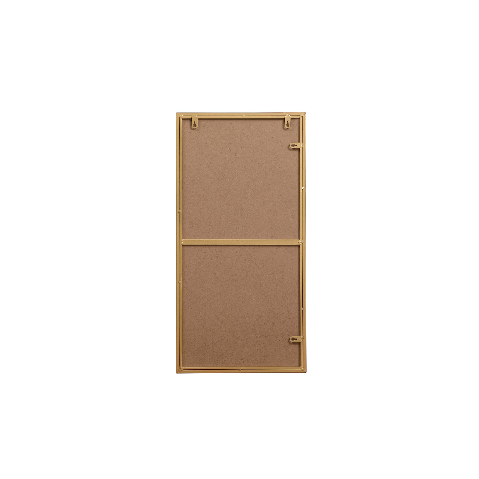 Sabine Metal Rectangle Wall Mirror, 14" x 28", Brass