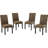 Dunblane 18.5'' H Upholstered Mahogany Side Chair