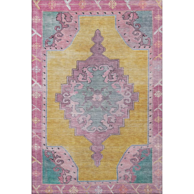 Premium Machine Washable Lubbers AMF1731 Global Rug