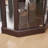 Corner Glass Cabinet Lighted Curio Cabinet Corner Display Case-1466799433