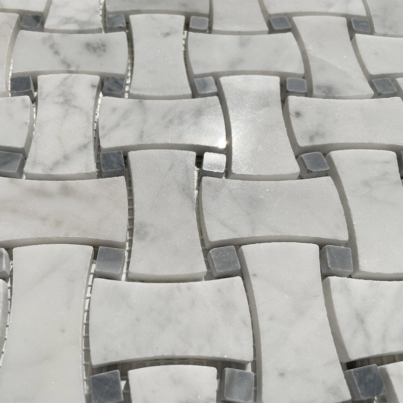 Carreau de mosaïque en marbre 12 po x 12 po