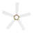 5 Blades Indoor Ceiling Fan Dimmable LED Light Kit And Remote , 6-Speed Noiseless Reversible DC Motor-2048701226-2054405702