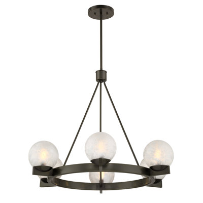 Lustre en bronze 6 lumières Darien